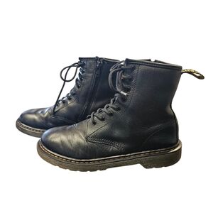 Dr. Martens Air Wabe AW004 Black Combat Lace Side zip Boots 6
